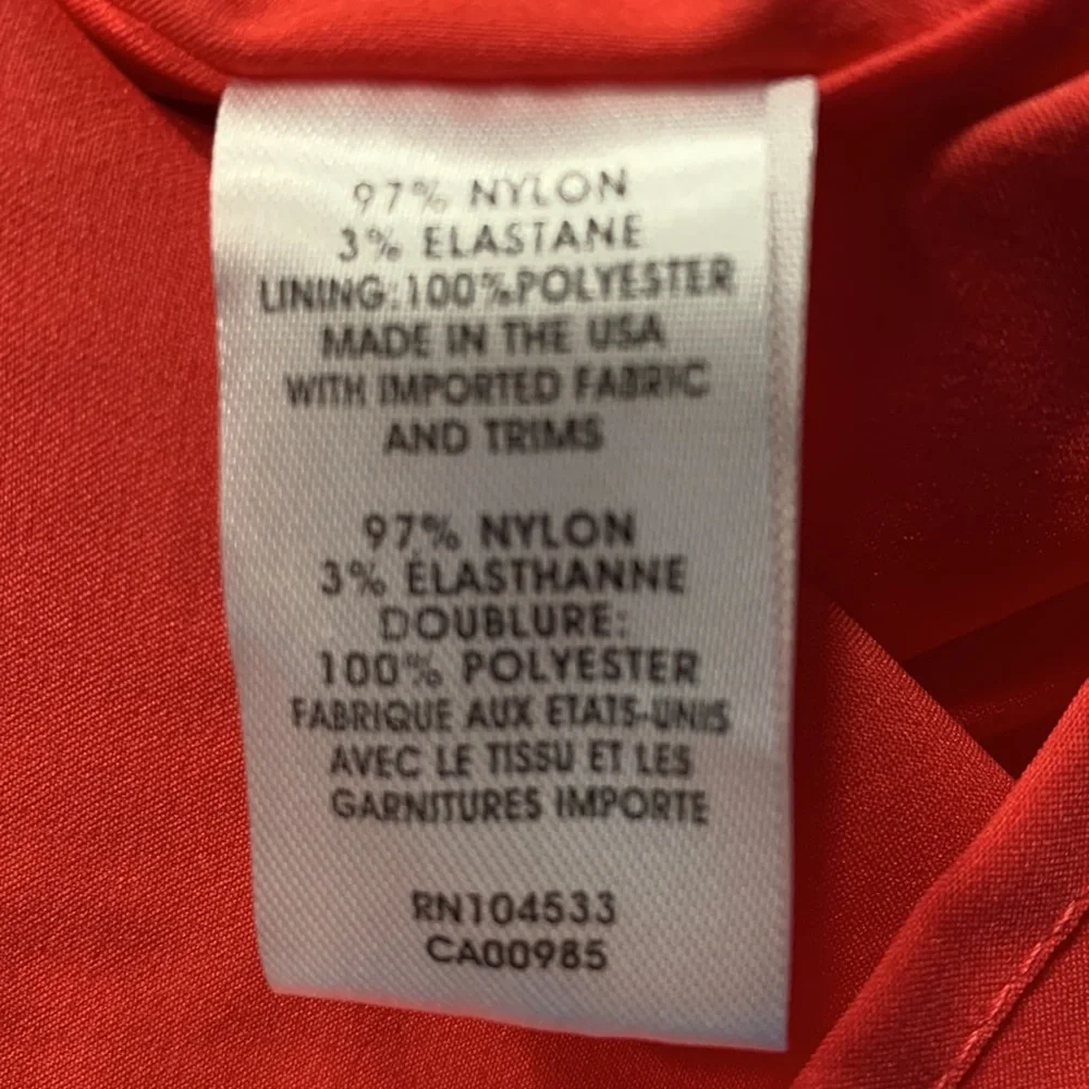 NWT Nanette Lepore Vibrant Coral 3/4 Sleeve Boat Neck Sheath Dress - Picture 10 of 11